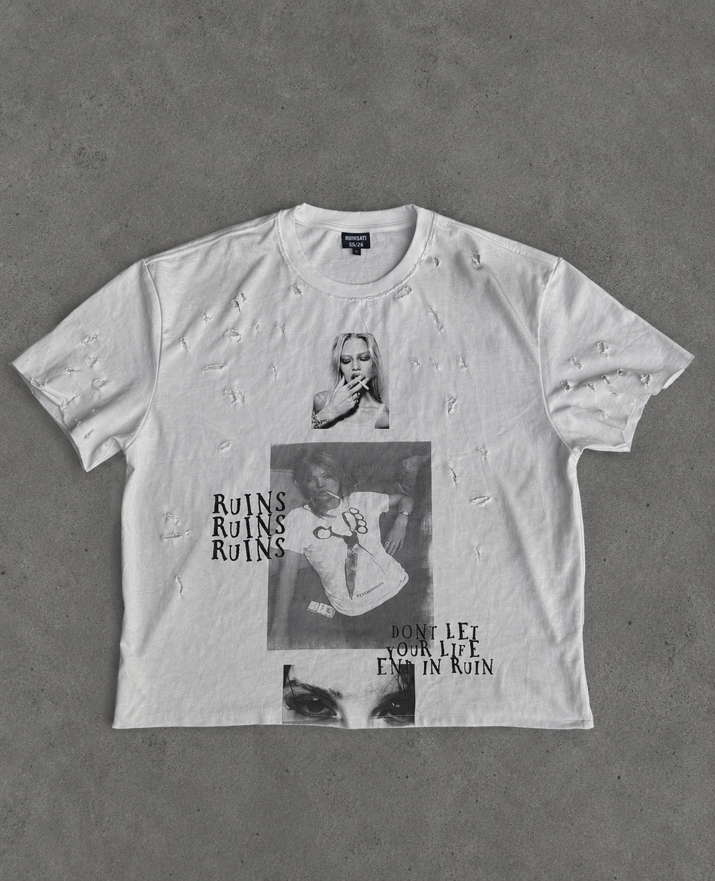END IN RUIN TEE “WHITE”