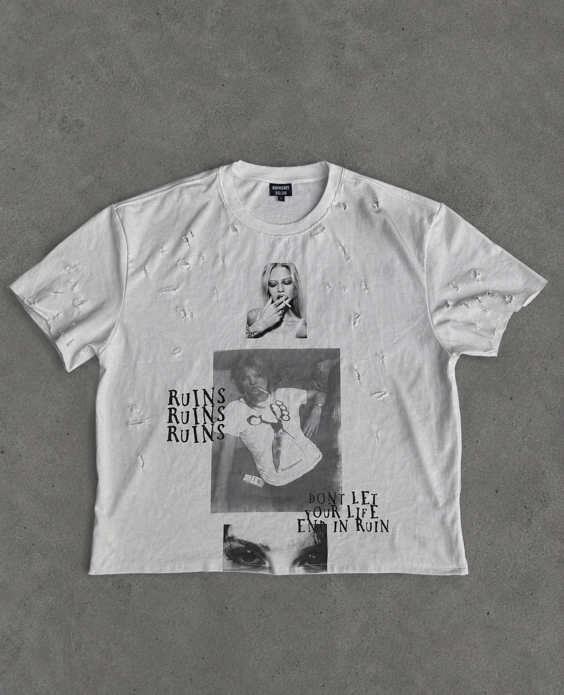 END IN RUIN TEE “WHITE”